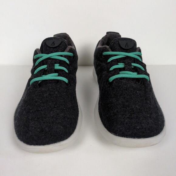 ALLBIRDS True Black Wool Runners Sneakers Lace Up Merino Cream Sole Men's 9 - Picture 6 of 9